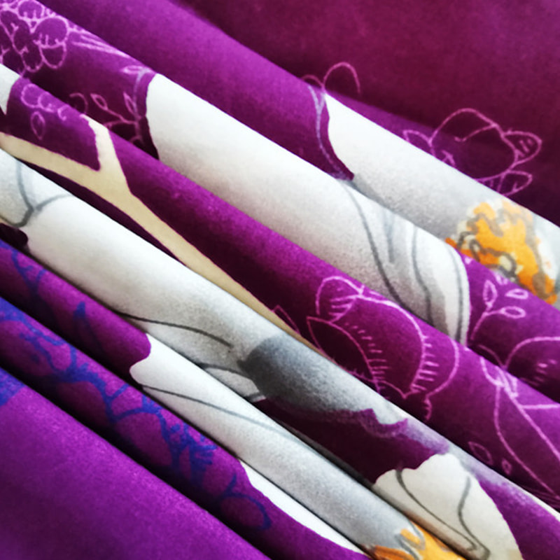 TMIE-10-4 70 g/m² leichter, einfarbig gewebter Polyester-Bettlakenstoff mit Pigmentdruck-Design