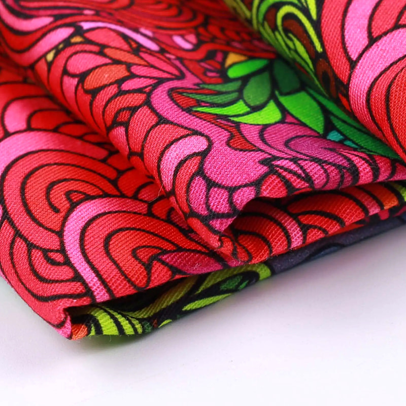 TMIE-08-3-2 115GSM Polyester bedruckter Twill-Popeline-Stoff