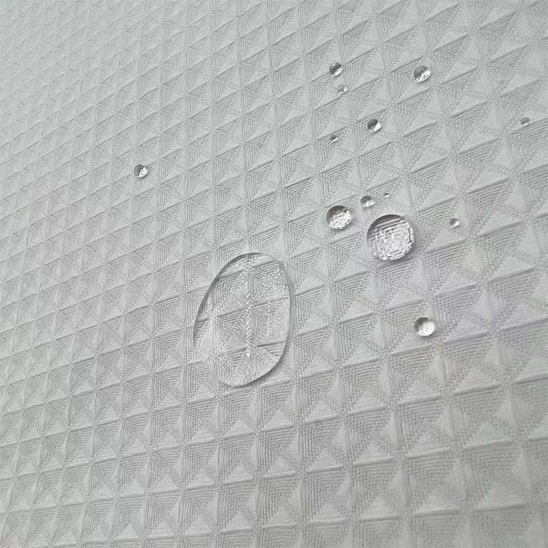TMIE-01-3 Weiß/gebleichter gefärbter Extinction Rhombus Lattice Duschvorhangstoff