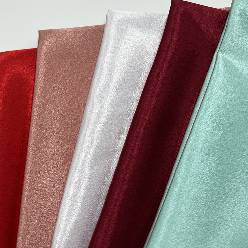 TMIE-14-1 Ein schöner, glänzender Stoff für Hochzeitskleider, Satin-Polyester-Stoff