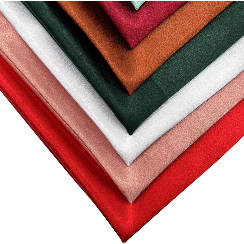 TMIE-14-1 Ein schöner, glänzender Stoff für Hochzeitskleider, Satin-Polyester-Stoff