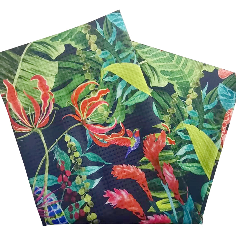 TMIE-01-2-2 Duschvorhang mit dispergiertem/thermischem Transferdruck, extravagante Designs, wasserdichtes Polyestertuch