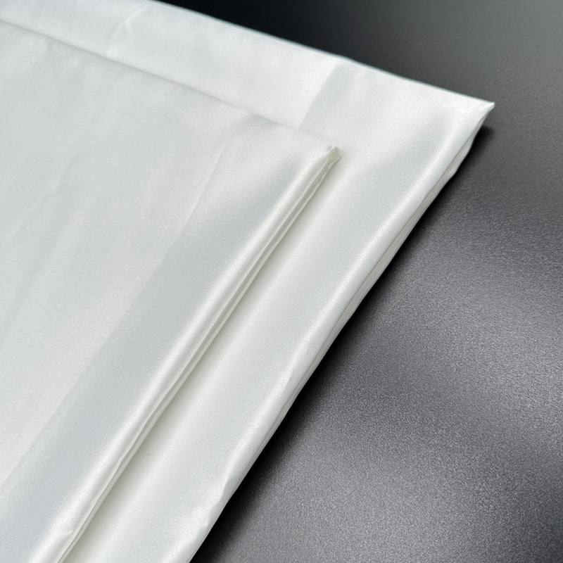 TMIE-14-3 Polyester-Sardinenstoff mit glattem und sattem, satingefärbtem Stoff